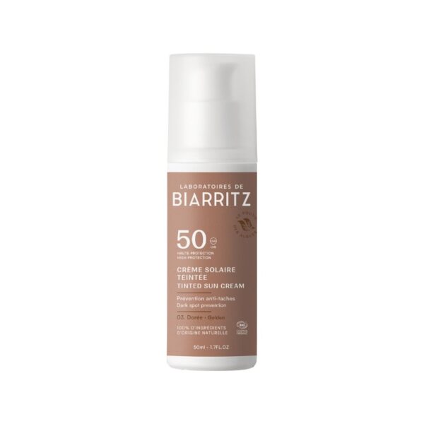 Crema Facial Color Dorado/Golden SPF50